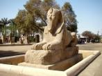 The Alabaster Sphinx, Memphis, Egypt.
