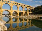 Pont du Gard is a part of Roman aqueduct in southern France; 