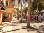 Front Street, a popular and crowded street for local merchants and visiting shoppers in Philipsburg, St. Maarten.