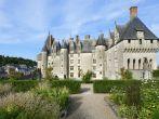 LANGEAIS, FRANCE - AUGUST 20: Castle of Langeais on August 20, 2012 in Langeais: Built in the 15th century on the ruins of a fortress, is an example of architecture from the late medieval period.; 