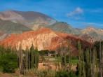 Colored mountain in Purmamarca, Jujuy Argentina