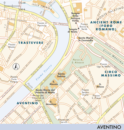 Map of Aventino and Testaccio | Aventino and Testaccio | Fodor's Travel ...